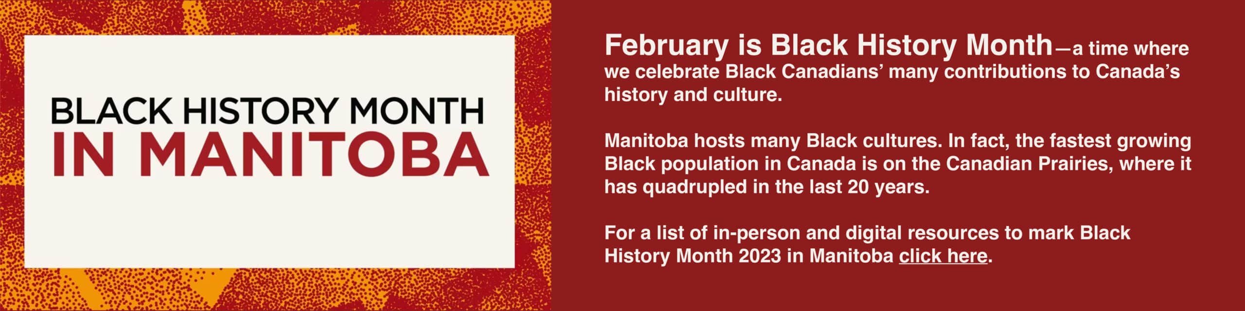 Banner Celebrating Black History Month