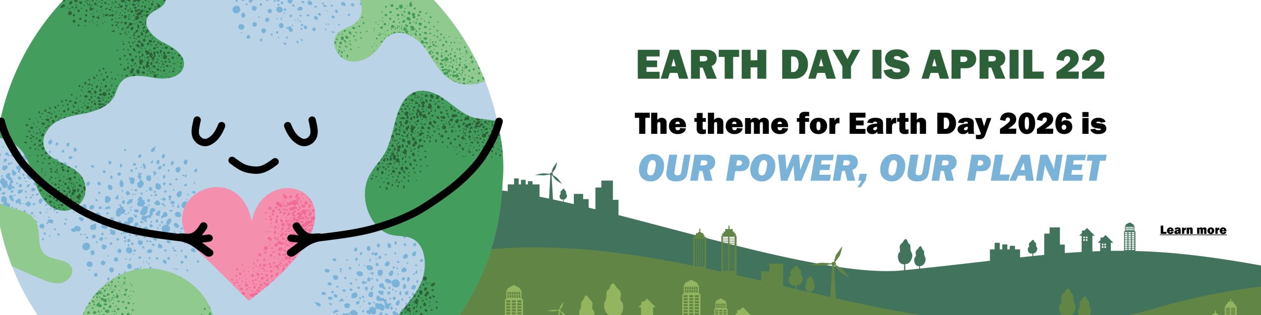 Decorative banner Image Earth Day 2026