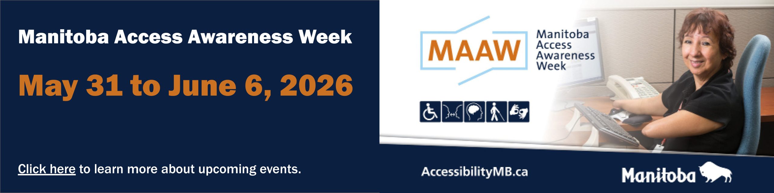 Decorative banner Image Manitoba Access Awareness Week